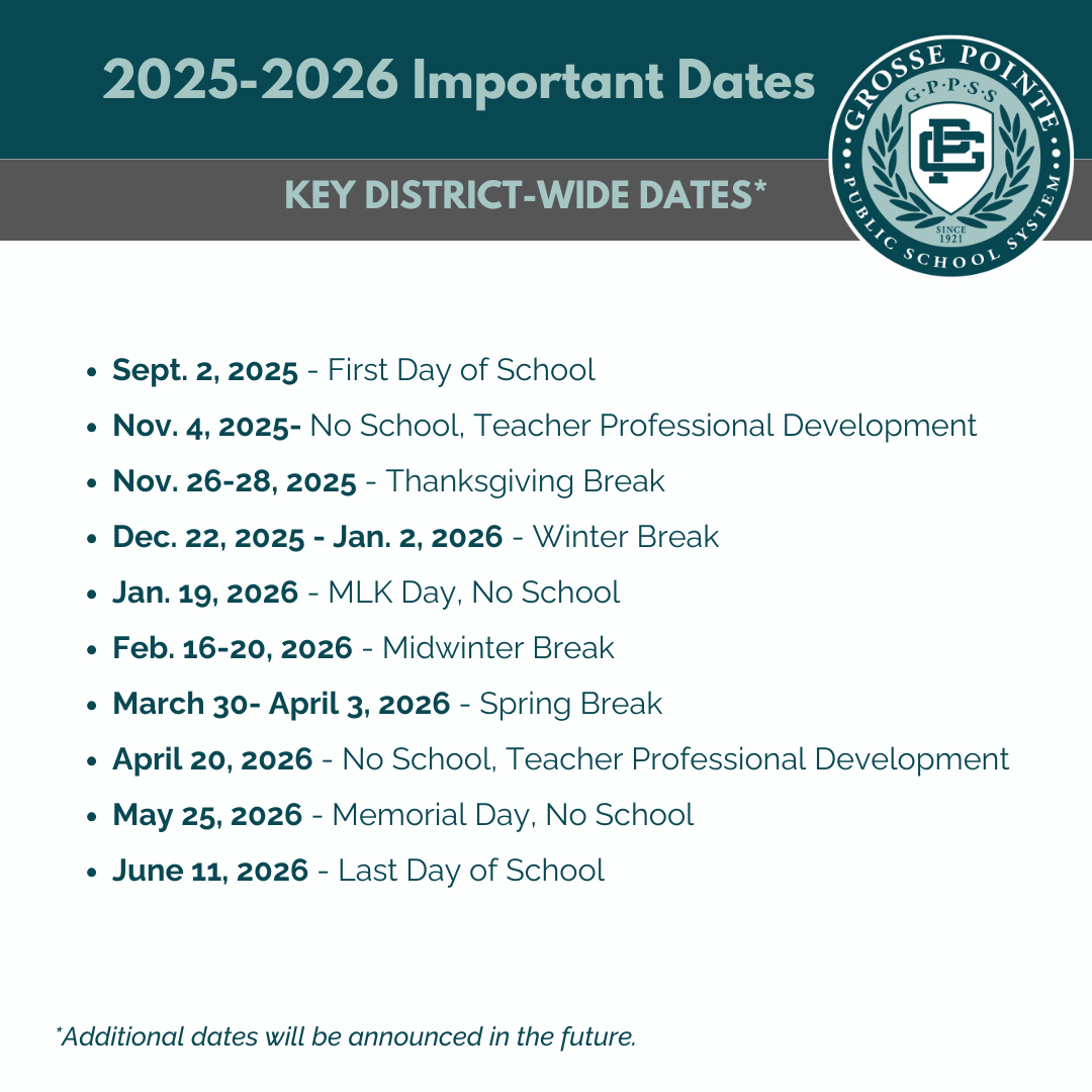 2025-2026 Key Dates